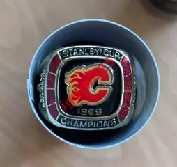 Хоккей Кольцо перстень Калгари Флэймз НХЛ Calgary Flames NHL КУБОК СТЭНЛИ 1989