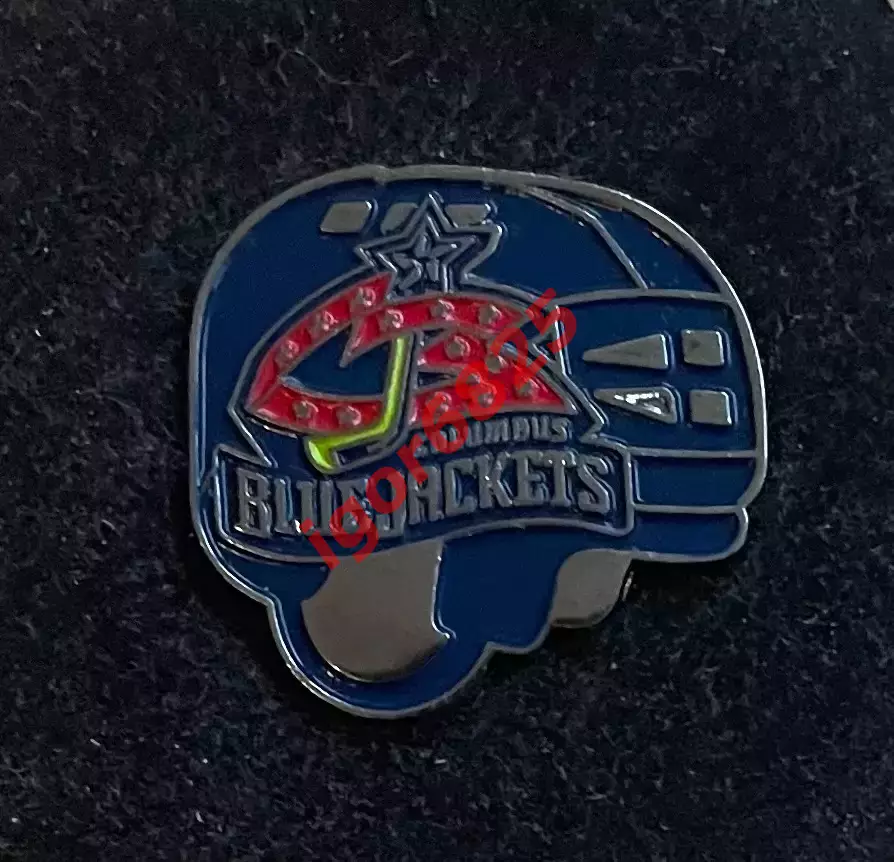 Знак Значок Хоккей Коламбус Блю Джекетс НХЛ Columbus Blue Jackets NHL Серия Шлем