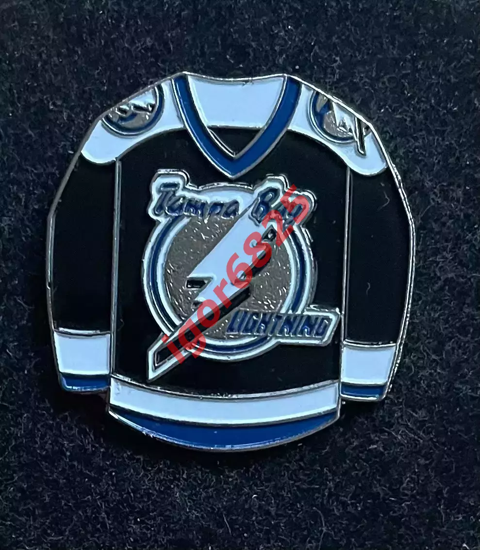 Хоккей Знак Значок Тампа-Бэй Лайтнинг НХЛ Tampa Bay Lightning NHL Игровые джерси