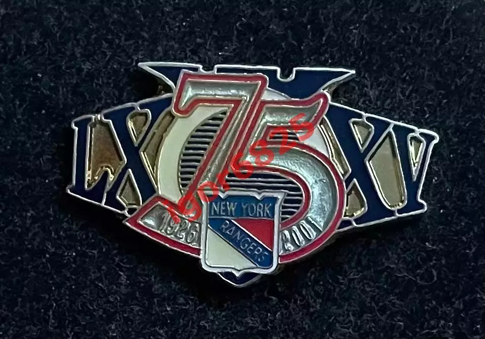 Знак Значок 75 лет Нью-Йорк Рейнджерс НХЛ 1926 - 2001 New York Rangers, NHL.