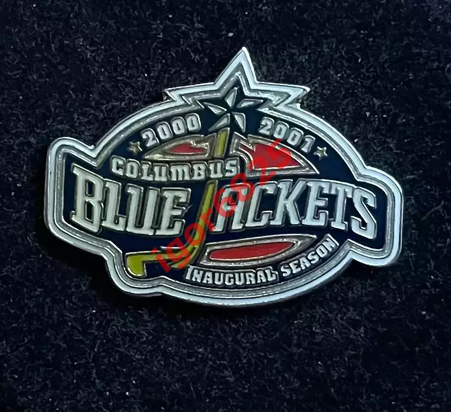 Хоккей Знак Значок Коламбус Блю Джекетс НХЛ Columbus Blue Jackets NHL 2000 2001