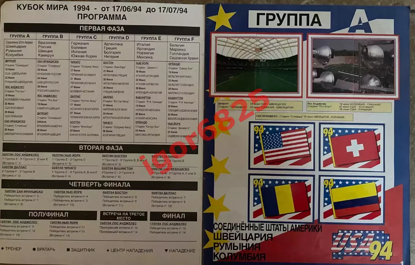 Альбом карточки Футбол Чемпионат мира 1994 США Would Cup USA 94. 100% заполнен. 7