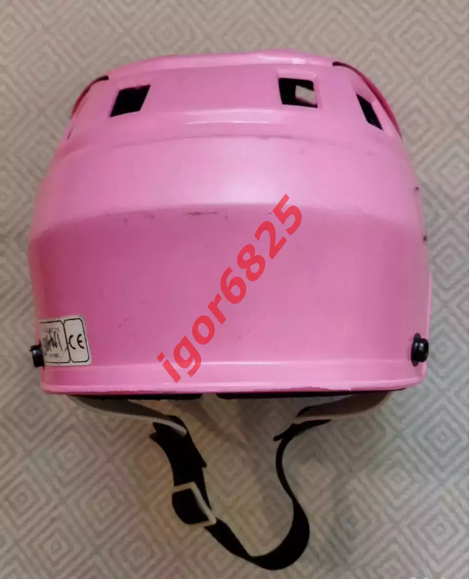 Хоккейный шлем JOFA 1980-90-е года выпуска, розовый, размер 49-56. Б/У. Швеция. 3