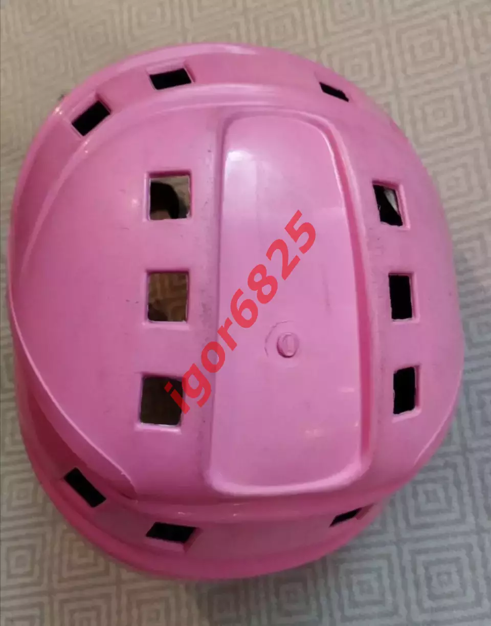 Хоккейный шлем JOFA 1980-90-е года выпуска, розовый, размер 49-56. Б/У. Швеция. 4