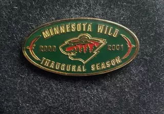Хоккей Знак Значок Миннесота Уайлд 2000 - 2001 НХЛ Minnesota Wild NHL.