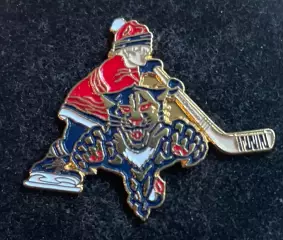 Знак Значок Флорида Пантерз НХЛ Florida Panthers NHL. Серия клубы НХЛ дети.