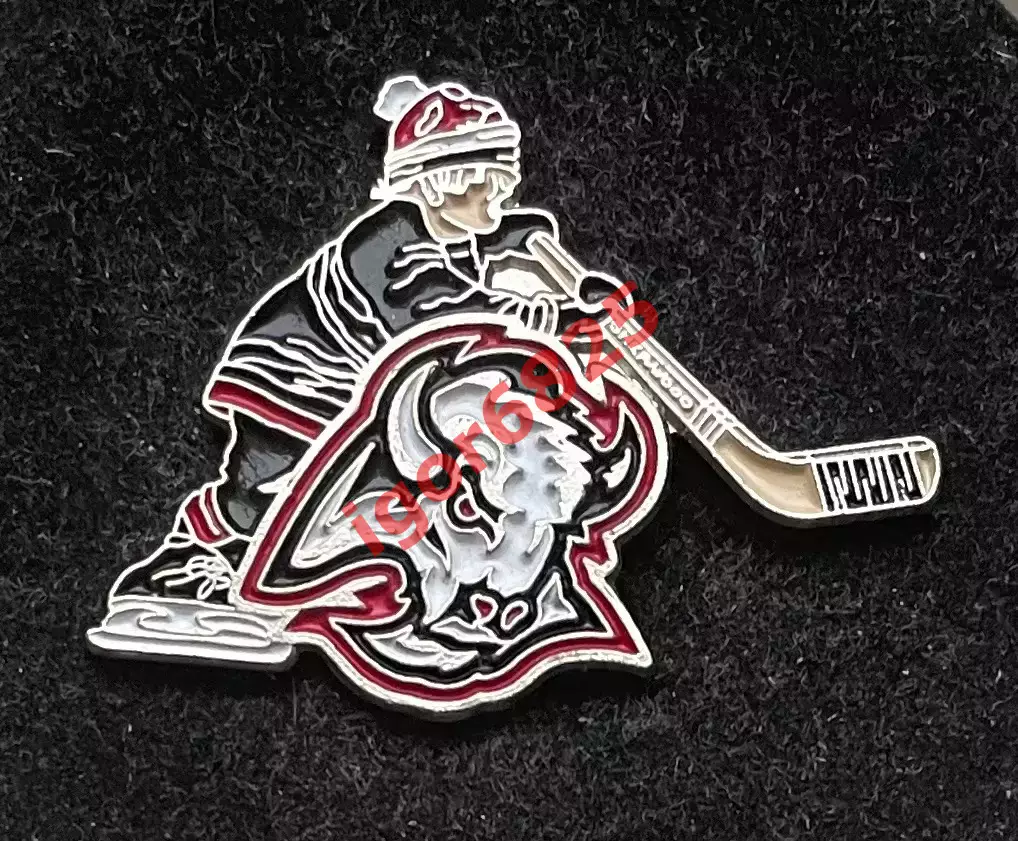 Хоккей. Знак Значок Баффало Сейбрз НХЛ Buffalo Sabres NHL. Серия клубы НХЛ kids.