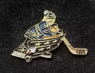 Знак Значок Вашингтон Кэпиталс НХЛ Washington Capitals NHL Серия клубы НХЛ дети.