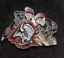 Хоккей Знак Значок Баффало Сейбрз НХЛ Buffalo Sabres NHL Серия 2 клубы НХЛ дети