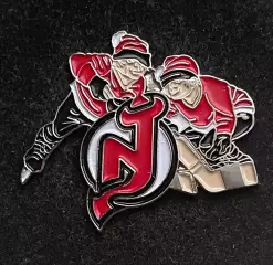 Знак Значок Нью-Джерси Девилз НХЛ New Jersey Devils NHL. Серия 2 клубы НХЛ дети.