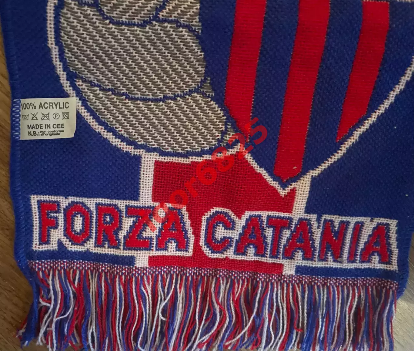 Футбол. Оригинальный фирменный шарф ФК Катания Италия 3