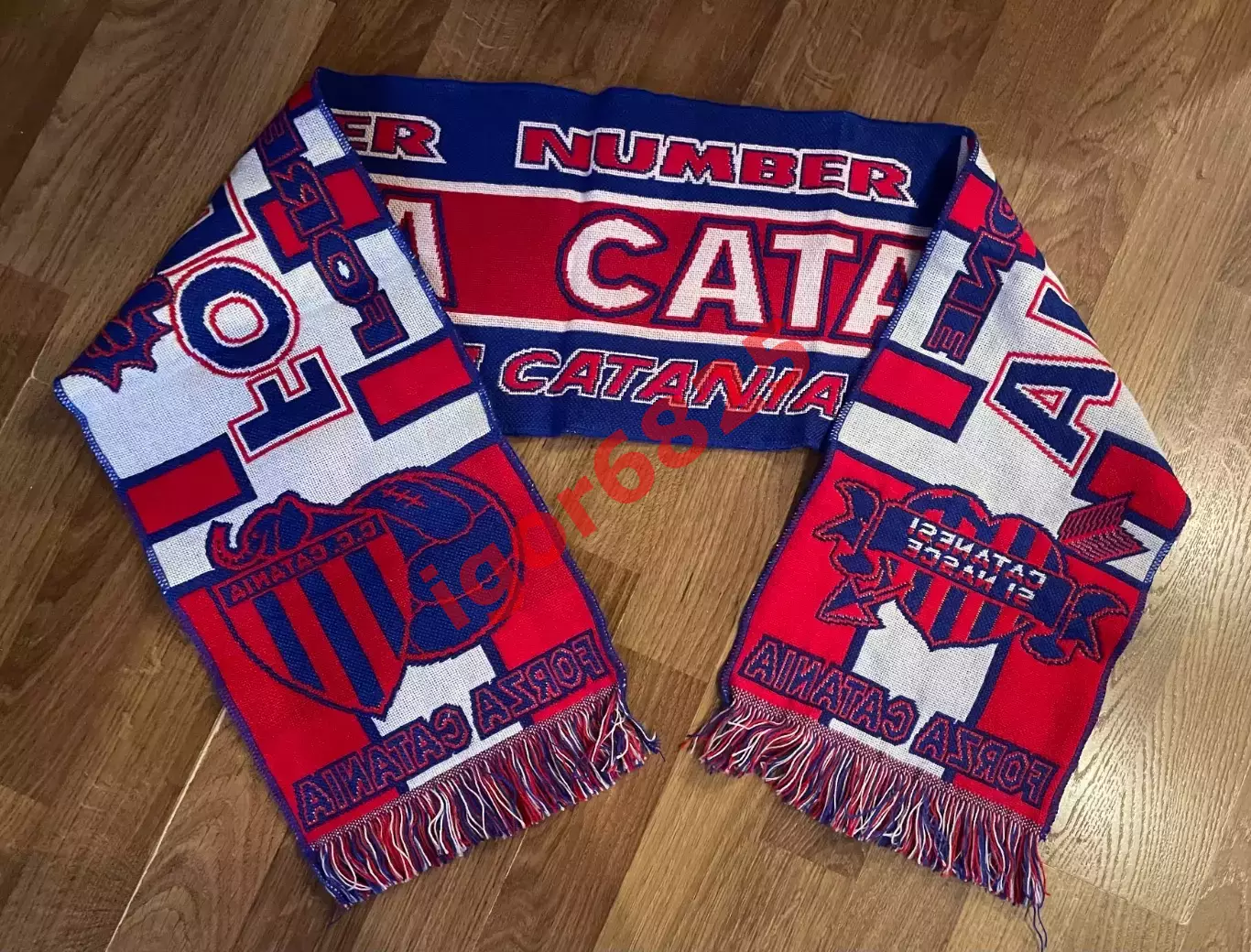 Футбол. Оригинальный фирменный шарф ФК Катания Италия 5