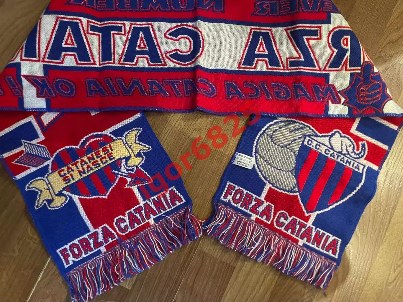 Футбол. Оригинальный фирменный шарф ФК Катания Италия 6