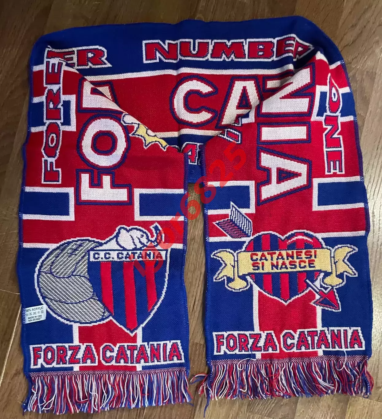 Футбол. Оригинальный фирменный шарф ФК Катания Италия 7