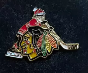 Знак Значок Чикаго Блэкхокс НХЛ Chicago Blackhawks NHL Серия клубы НХЛ kids.