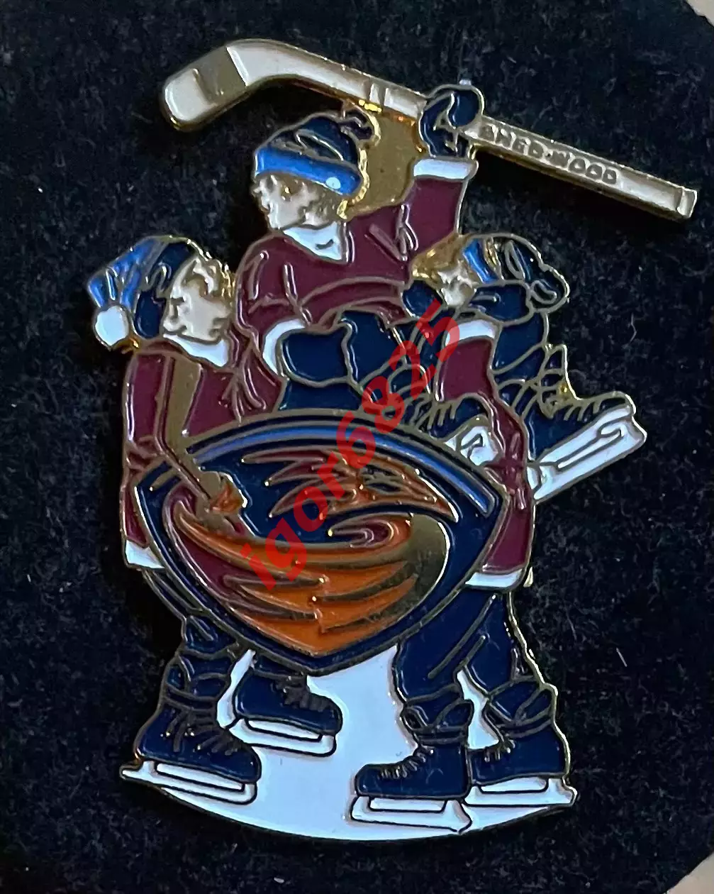Хоккей Знак Значок Атланта Трэшерз НХЛ Atlanta Thrashers Серия 3 клубы НХЛ kids.