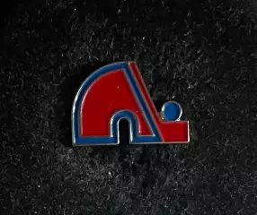 Хоккей Знак Значок Квебек Нордикс НХЛ Quebec Nordiques NHL 1992. Эмблема клуба