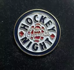 Хоккей. Знак значок программа Хоккейный вечер в Канаде Hockey Night in Canada