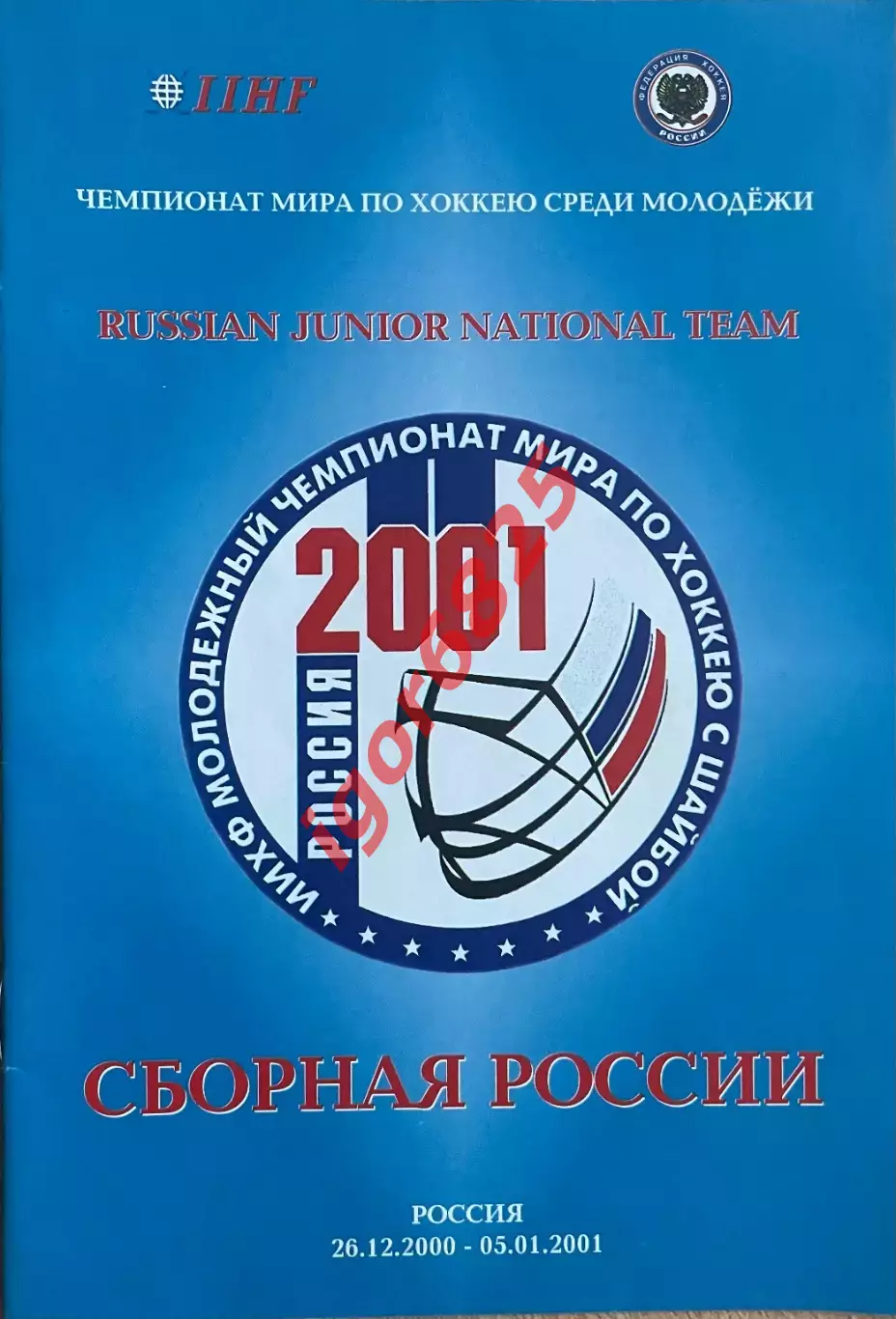 Молодежный Чемпионат мира по хоккею 26.12.2000 - 5.01.2001 года. Сборная России