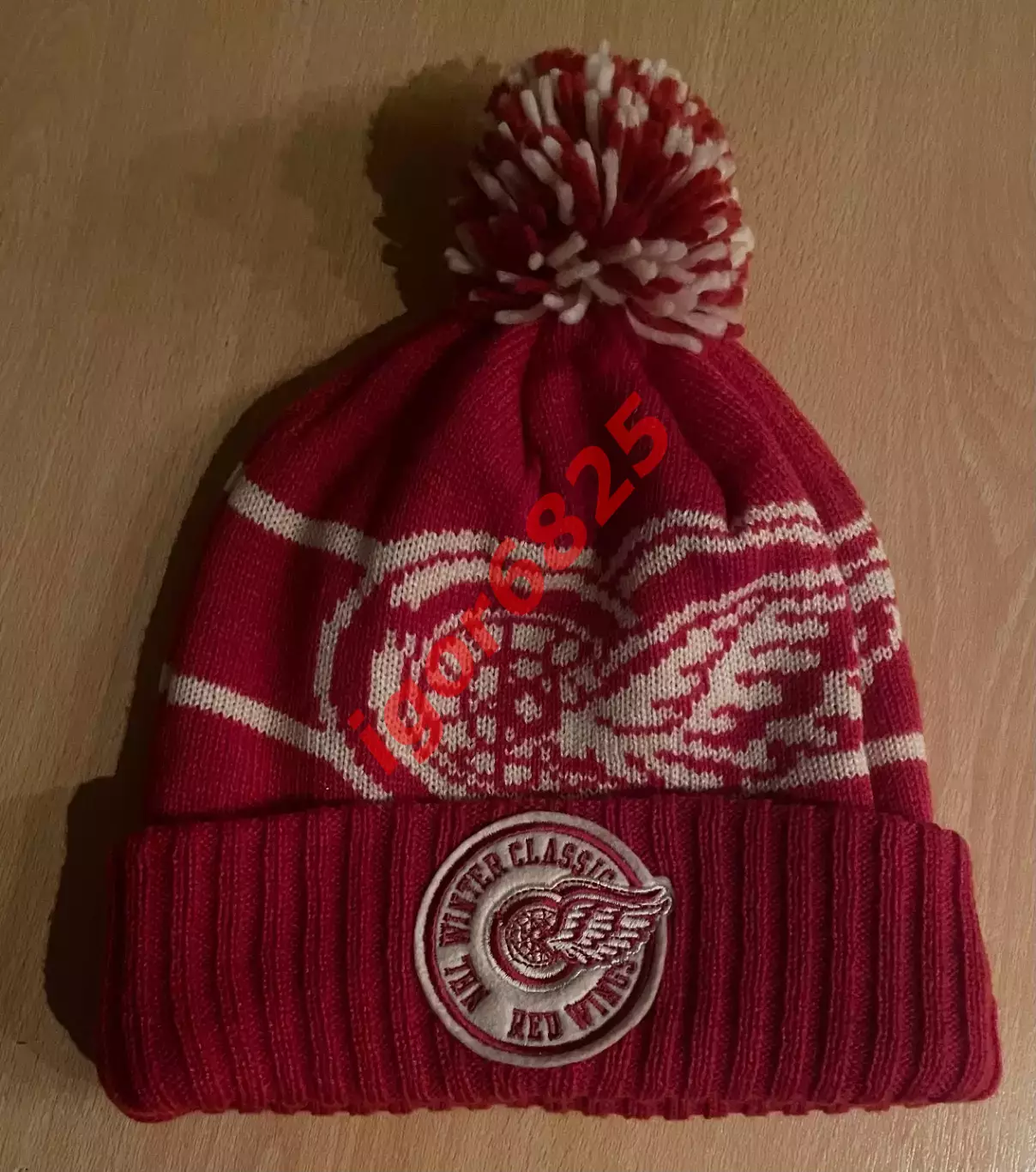 Шапка зимняя Детройт Ред Уингз НХЛ Detroit Red Wings NHL Winter Classic. Reebok