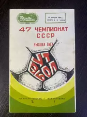 Спартак Москва - Нефтчи Баку - 10.04.1984