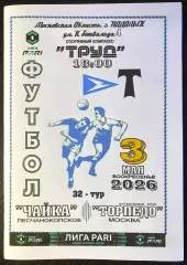 Чайка - Торпедо Москва - 03.05.2026