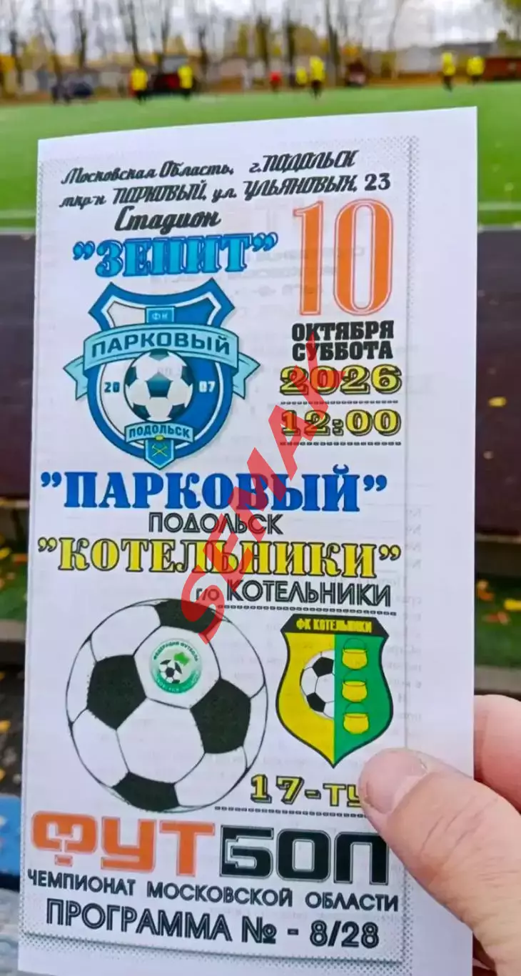 Парковый Подольск - Котельники - 10.10.2026 1