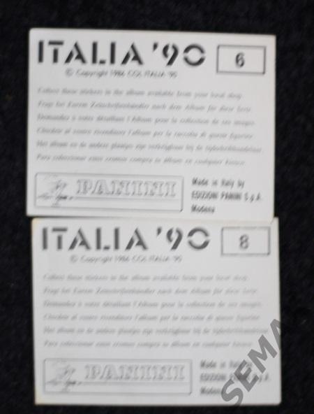 Panini-Панини. Чемпионат Мира - Италия-1990. 1