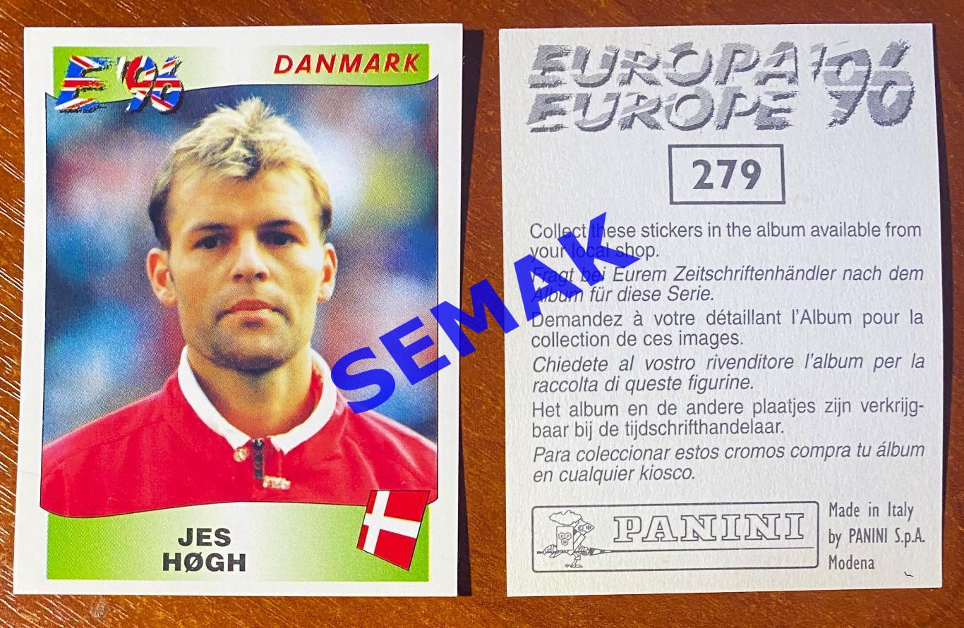 Panini-Панини. Стикер/Наклейка №-279 Евро/EURO - Англия 1996.
