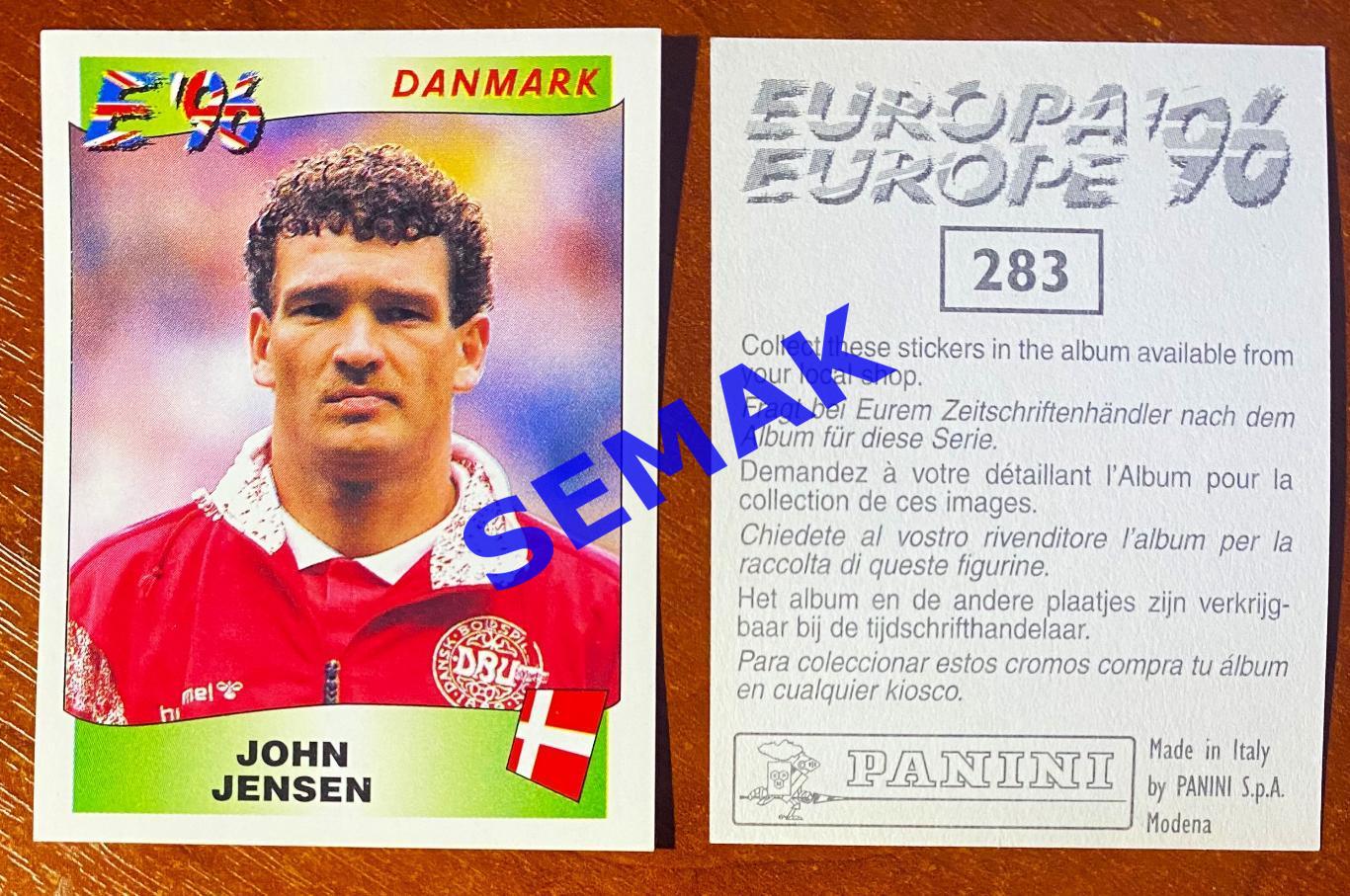 Panini-Панини. Стикер/Наклейка №-283 Евро/EURO - Англия 1996.