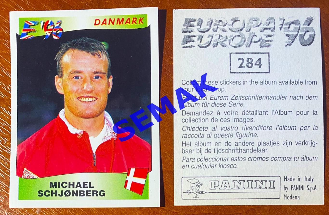 Panini-Панини. Стикер/Наклейка №-284 Евро/EURO - Англия 1996.