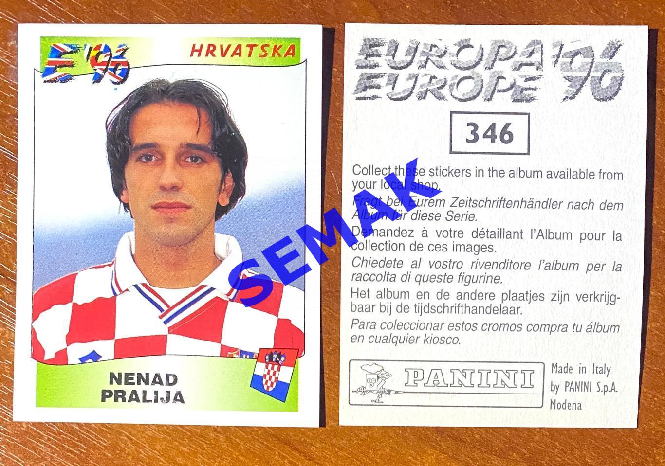 Panini-Панини. Стикер/Наклейка №-346Евро/EURO - Англия 1996.