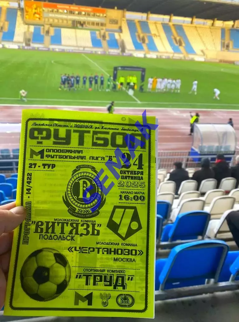 Витязь-М Подольск - Чертаново-М Москва - 24.10.2025. МФЛ ч/б 2