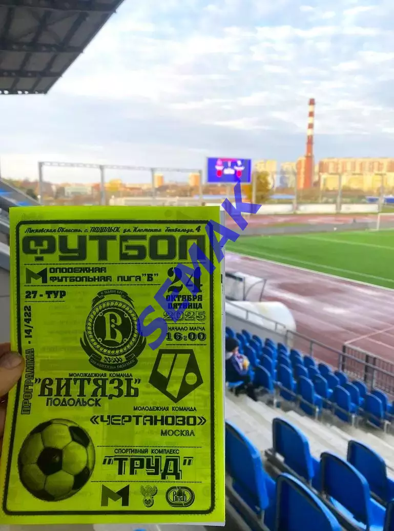 Витязь-М Подольск - Чертаново-М Москва - 24.10.2025. МФЛ ч/б 4