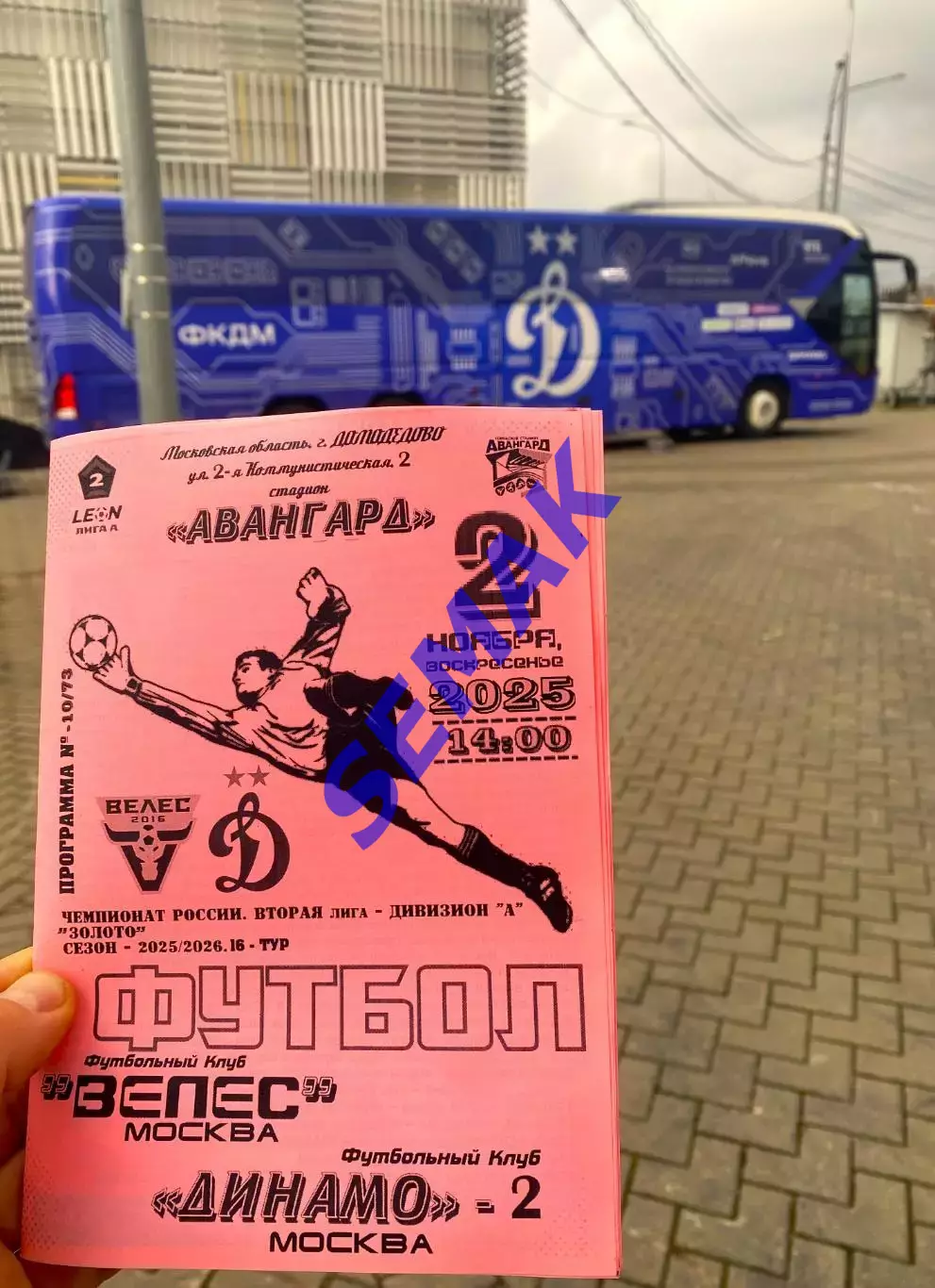Велес - Динамо-2 Москва - 02.11.2025 ч/б 2