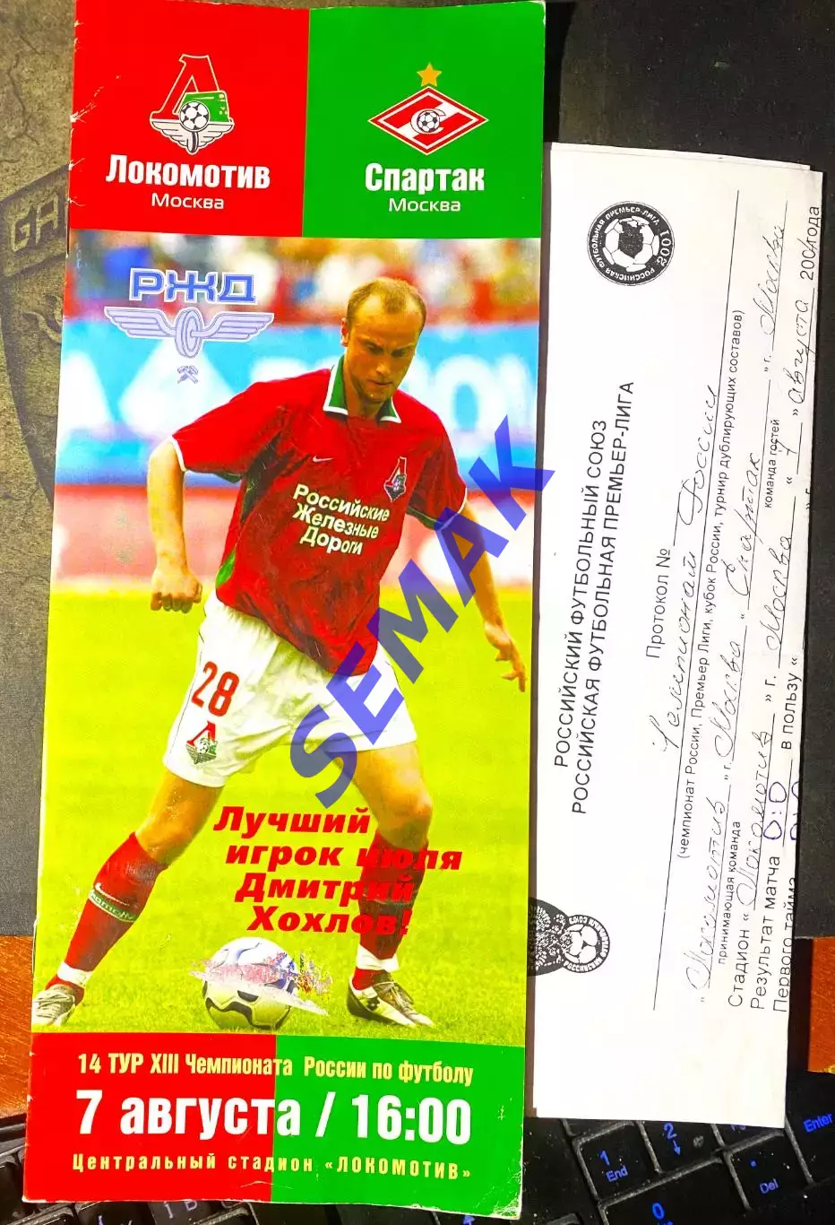Локомотив Москва - Спартак Москва - 07.08.2004.
