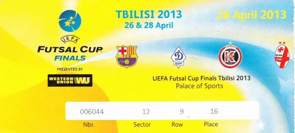 Футзал. Кубок УЕФА. 1/2 финал. Тбилиси, 2013 г.
