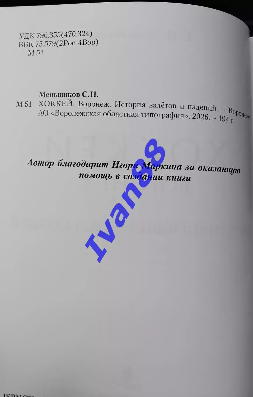 Хоккей. Воронеж 1