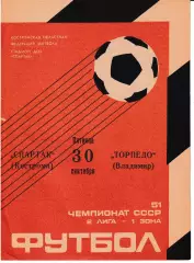 Спартак Кострома - Торпедо Владимир 1988