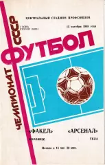 Факел Воронеж - Арсенал Тула 1988