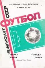 Факел Воронеж - Торпедо Кутаиси 1987