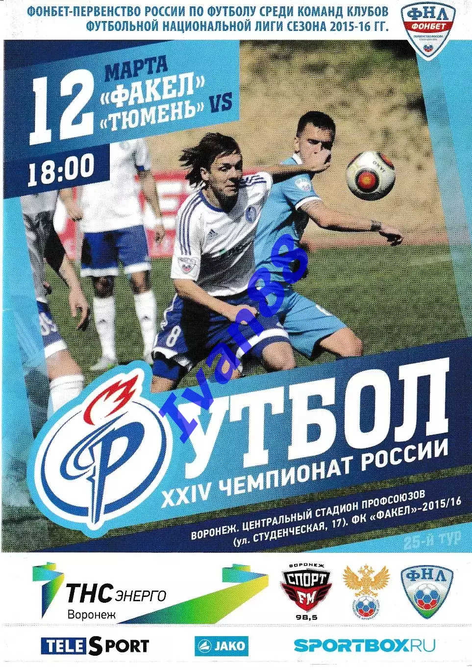 Факел Воронеж - ФК Тюмень 12 марта 2016