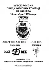 Энергия Воронеж - ЦСК ВВС Самара 1999