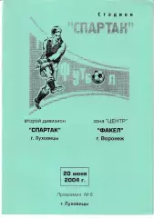 Спартак Луховицы - Факел Воронеж 2004