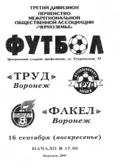 Труд Воронеж - Факел Воронеж 2007