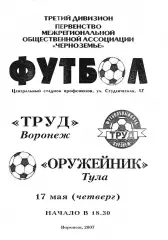 Труд Воронеж - Оружейник Тула 2007