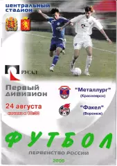 Металлург Красноярск - Факел Воронеж 2006