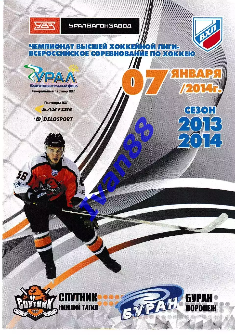 Спутник Нижний Тагил - Буран Воронеж 2013/2014
