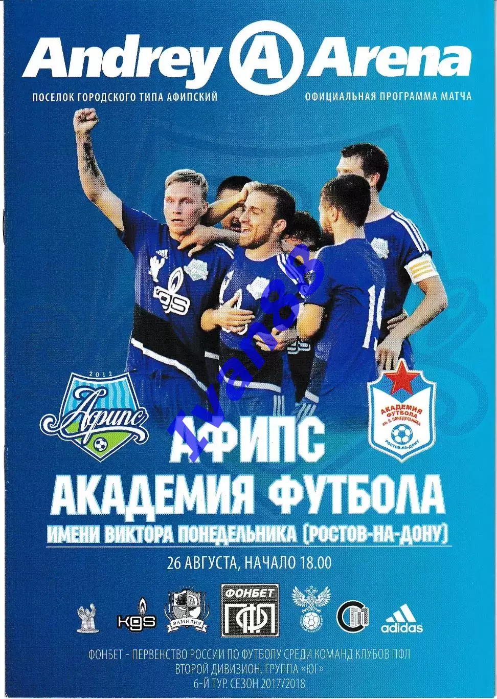 Афипс Афипский - Академия футбола Ростов-на-Дону 2017