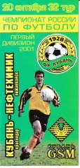 Кубань Краснодар - Нефтехимик Нижнекамск 2001